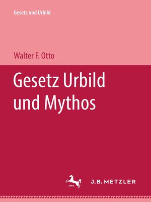 cover image of Gesetz Urbild und Mythos